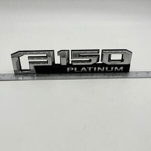 Ford F-150 Platinum Emblem 10" Nameplate Truck Vehicle Fender OEM Parts Chrome